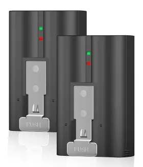 Yuelan 791715568076 2-pack 6040mah Replacement Battery With Charger Station For Ring-doorbell Cam #2