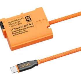 Zgcine Pd-el15 Usb-c Pd To Fz100 Dummy Battery Cable For Sony Zv-10ii Fx3 Fx30 Fx6 A7iii