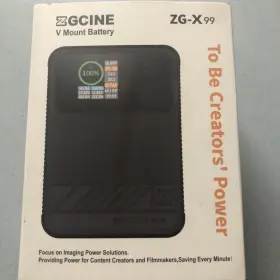 99.9wh Zgcine Zg-x99 V-mount Battery 14.8v 1.3 Inch Ips Screen D-tap Usb-c Pd Output