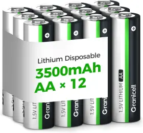 Zhuhai Top Battery Co. Ltd 711181920499 12-pack 3500mah Lithium Aa Batteries 1.5v For Blink Cameras Smart Locks Alar