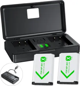 Np-bx1 Zodelow 313031476493 Camera Battery 2 Pack And 2-channel Usb Charger For Sony Np-bx1/m8 Zv