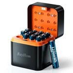 Rayhom 12-PACK Rechargeable Lithium Batteries With Charger, 12AAA+CHARGER. Fixed Price $48.91.
