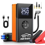 Portable Jump Starter & Air Compressor 8000A 180PSI, 12V Car Battery Pack, Led. Fixed Price $79.99.