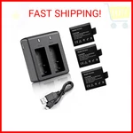 Vvhooy 3 X 1050MAH Rechargeable Action Camera Battery With Usb Dual Charger Comp. Fixed Price $21.05.
