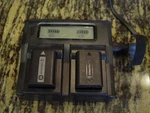 Dual-bay Lcd Ac/dc Smart Battery Charger W/ 2 "w" Sony NP-FW50 Batteries. Fixed Price $49.00.