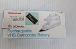 Vintage Radio Shack Rechargeable Vhs Camcorder Battery# 23-287 12V 2000MAH. Fixed Price $29.99.
