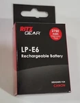 Ritz Gear Rechargeable Battery 2750MAH For Canon LP-E6. Fixed Price $5.99.