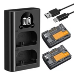 K&f Concept 2400MAH LP-E6P 2-PACK Battery And Dual Slot Usb Charger Black. Fixed Price $69.82.