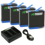 Wasabi Power Battery (4-PACK) And Triple Charger For Gopro HERO8 Black. Fixed Price $42.99.