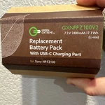 Green Extreme NP-FZ100 17.3WH 7.2V 2400MAH Li-ion Battery Pack With Usb-c Port. Fixed Price $18.75.