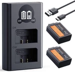K&f Concept EN-EL25 Battery 2-PACK Dual Lcd Charger For Nikon Z50II 1600MAH. Fixed Price $69.99.