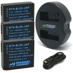 Wasabi Power Battery (3-PACK) And Dual Charger For Panasonic DMW-BLE9, DMW-BLG10. Fixed Price $24.99.