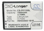 Cameron Sino HD533443 1S1P Replacement Battery (1000MAH / 3.70WH) For Fiio E11,. Fixed Price $22.14.