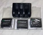 Smatree S-LB4 Li-ion Battery AHDBT-401 3.8V 1290MAH 4.9WH (3 Pack) Charger AB1. Fixed Price $34.95.