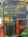 Genuine Sony NP-F750SP Handycam Rechargeable Lithium Battery New Package 480. Fixed Price $35.00.