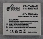2PK Pickle Power PP-CAN-4L Li-ion Battery Pack 3.7V 1080MAH Replacemt For NB-4L. Fixed Price $13.88.
