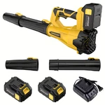 Leaf Blower With Big 20V 4AH Batteries Charger. Fixed Price $60.00.