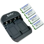 Refuelergy 4-PACK Volt Rechargable Li-ion Batteries Battery + Dual Charger. Fixed Price $39.99.