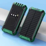 49800MAH Solar Power Bank Wireless Charger Built In Cables External Battery Pack. Fixed Price $19.99.