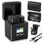 Artman LP-E6P Dual Battery Usb Charger With 2 Batteries. Fixed Price $39.99.
