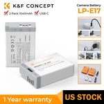 K&f Concept 2 Pack LP-E17 Battery 1040MAH With Usb-c Port For Canon Eos R50 R8. Fixed Price $39.99.