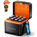 Rayhom 12-PACK Rechargeable Lithium Batteries With Charger, 12AA+CHARGER. Fixed Price $58.98.