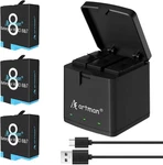 Artman Battery 1500MAH For Gopro Hero 8/7/6/5 Black And 3-CHANNEL Led Usb Cha.... Fixed Price $25.00.