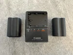 Genuine Canon CG-580 Charger & 2 BP-511A Batteries For Eos 5D 50D 40D 30D. Fixed Price $39.99.