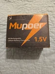 Mupoer Rechargeable Lithium Batteries Aa 8-PACK With Charger 1.5V 3000MWH Dou.... Fixed Price $28.33.