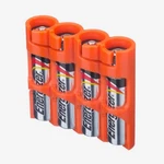 Storacell By Powerpax Slimline Aaa Battery Storage Holds 4 Batteries, Orange. Fixed Price $10.51.