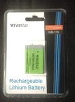 VIV-CB-13L Rechargeable Lithuim-ion Battery For Canon NB-13L Batterues Nib. Fixed Price $25.00.
