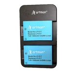 Artman LP-E17 2X 1300MAH Li-ion Batteries + Dual Led Charger For Canon Eos. Fixed Price $19.99.