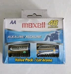 Maxell 723443 LR6 Box Aa Alkaline Batteries (48 Pack) Expiration Date 2030. Fixed Price $28.00.
