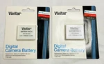 Set Of 2 Vivitar Digital Camera Battery 3.7 1700MAH 6.3WH Canon NB-6LH. Fixed Price $19.99.