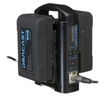 Dracast Dual Charger With Two 90WH V-mount Batteries. Fixed Price $599.00.