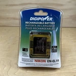 Digipower Rechargeable Battery (BPNKL19) For Nikon Camera EN-EL19 New. Fixed Price $9.65.