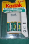 Kodak K6100-C One Hour Camera Multi-size Battery Charger W/batteries Open Box. Fixed Price $9.99.