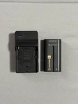Sony NP-F550 L Series Oem Battery + Kastar Charger Tested Working. Fixed Price $20.99.