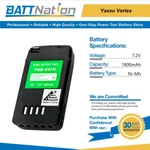 7.2V 1800MAH Nimh Battery For Yaesu Vertex FNB-47H FNB-V49H FT-10. Fixed Price $26.45.