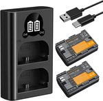 K&f Concept 2400MAH LP-E6P 2-PACK Battery And Dual Slot Usb Charger Compatible W. Fixed Price $70.79.
