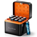 Rayhom 12-PACK Rechargeable Lithium Batteries With Charger, 12AA+CHARGER. Fixed Price $50.32.