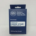 Bm Premium Battery (2-PACK) And Dual Charger For Canon LP-E6, LP-E6N New Nib. Fixed Price $34.54.