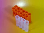 Storacell By Powerpax Aa Battery Caddy Holder Orange Clear 12 + 4 Storage. Fixed Price $14.99.