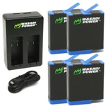 Wasabi Power Battery (4-PACK) And Dual Charger For Gopro HERO8 Black. Fixed Price $39.99.