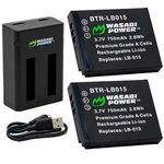 Wasabi Power Battery (2-PACK) And Charger For Kodak LB-015. Fixed Price $24.99.