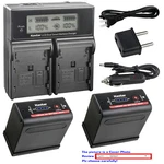 Kastar Battery Lcd Dual Fast Charger For BP-970G & Canon Eos C100 C300 Pl. Fixed Price $73.99.
