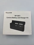 Telesin 2 Pk. Battery & 3-CHANNEL Charger For Sony NP-BX1/M8 New Sealed. Fixed Price $35.99.