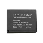 Promaster NP-W126 7.2V/1260M Battery For Fuji. Fixed Price $26.95.