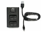 Enegon Dual Battery Charger DL-FW50 For Sony NP-FW50, Fits RX10 ZV-E10 A7 A6500. Fixed Price $12.00.