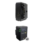 Core Swx Nanox Micro 98WH Li-ion 2 Batteries + Dual Travel Charger Kit (gold. Fixed Price $720.00.